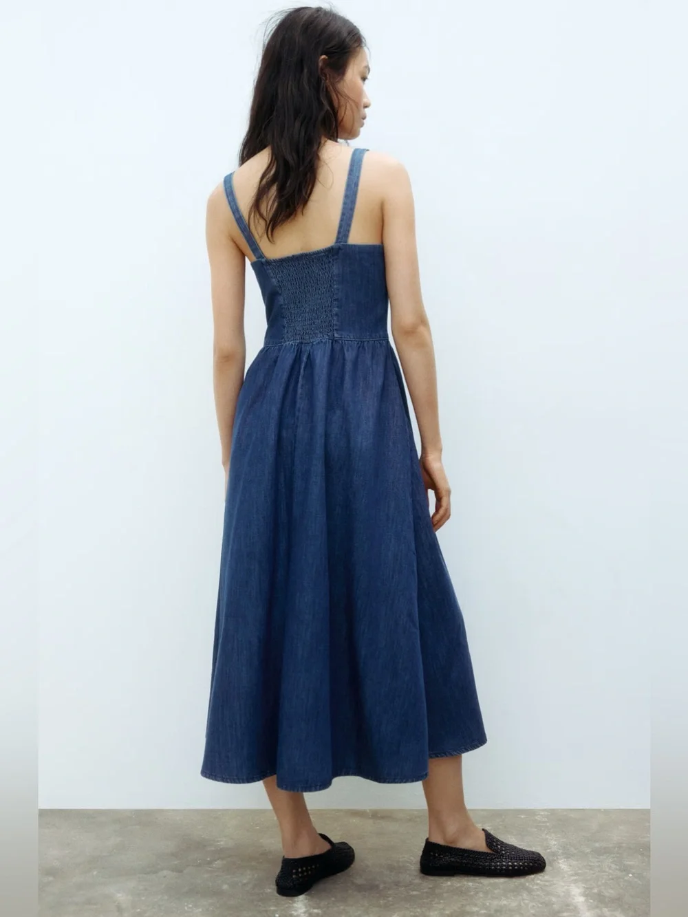 H&M Denim Midi Dress - Picture 4 of 6